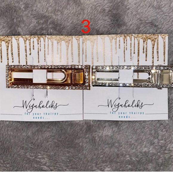 BLING HAIR CLIPS - Picture 3 of 6